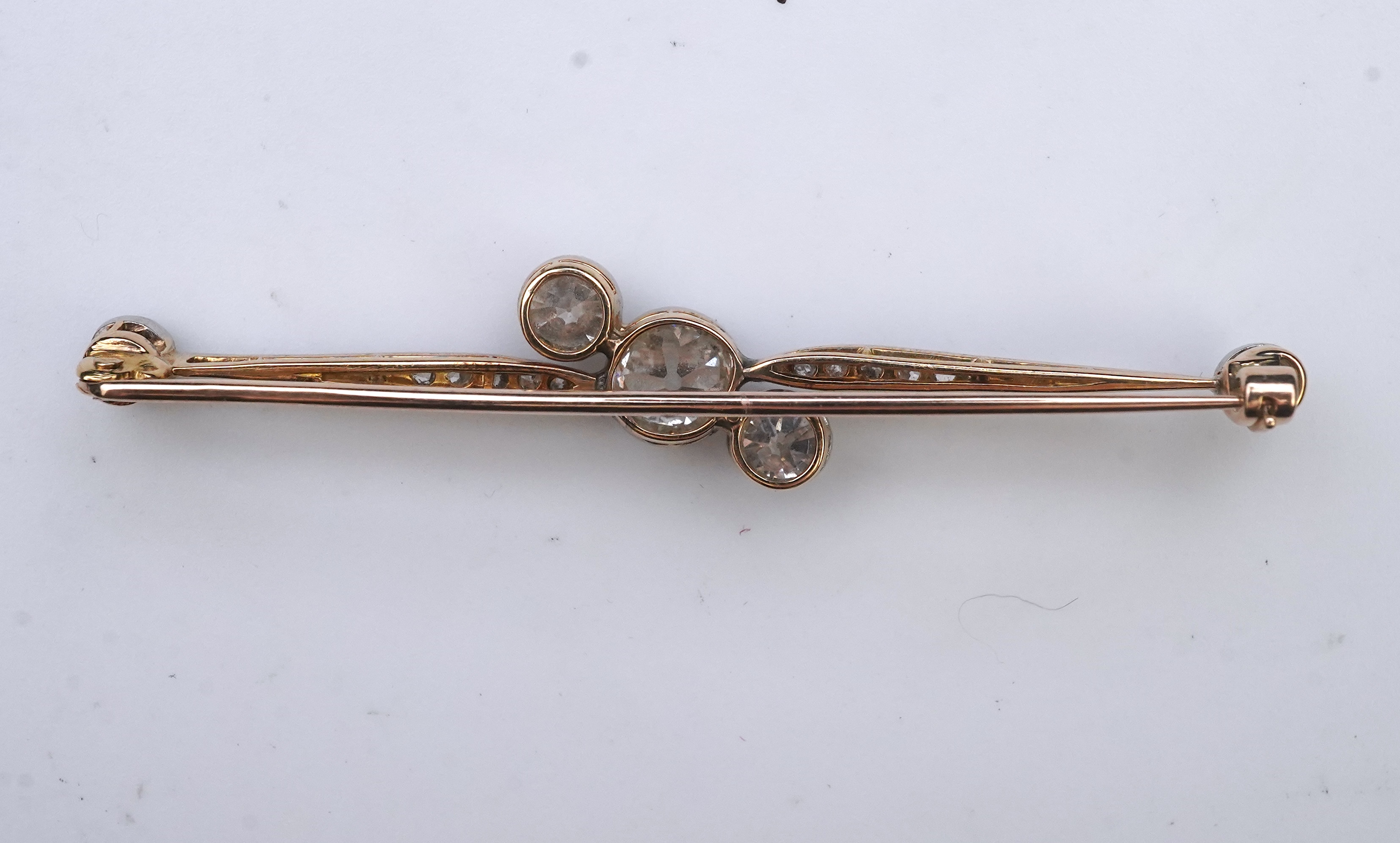 An Edwardian diamond brooch, early 20th century